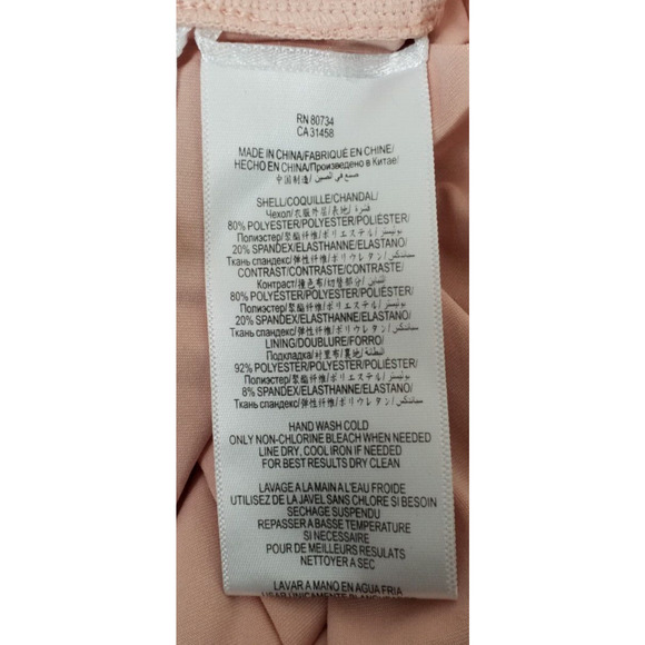 BCBGMAXAZRIA Stretch Bodycon Dress | Pink | 3/4 Sleeve | Size M - Picture 6 of 7